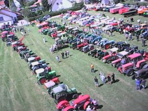 Sommerfescht Oldtimer von oben